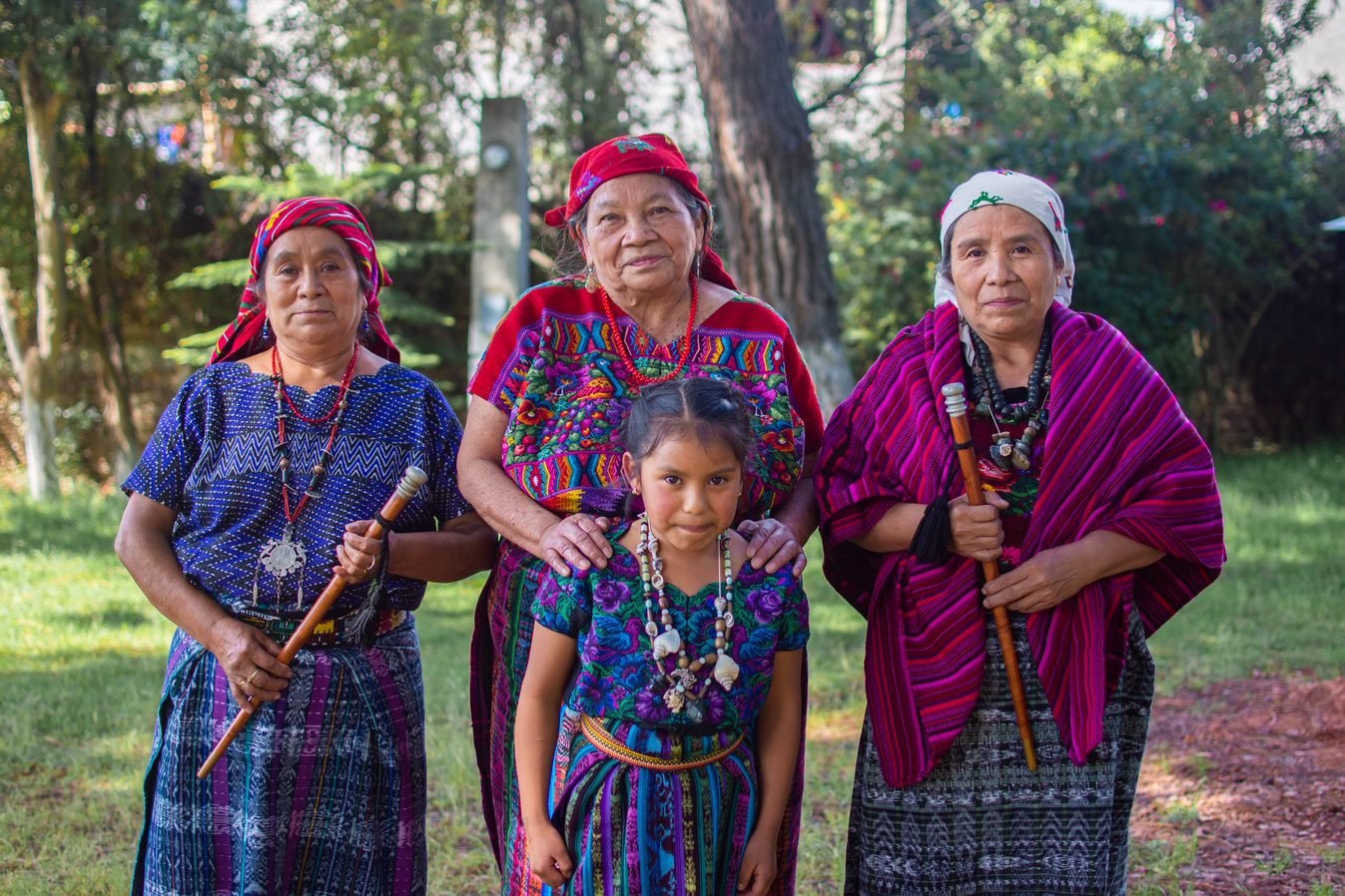 Women leaders meeting Indigenous community members in Guatemala